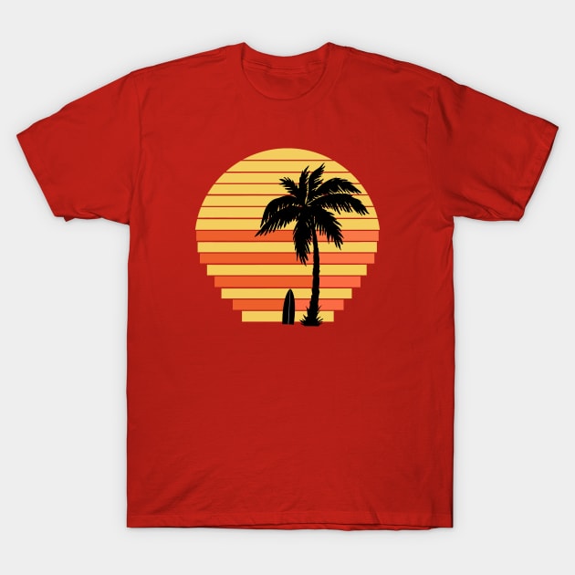 Sunset surf paradise T-Shirt by gegogneto